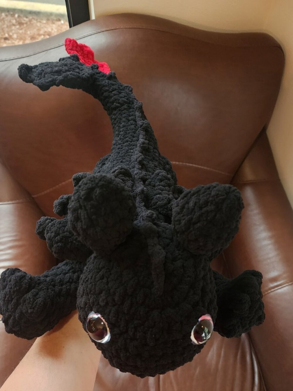 Back Playful Dragon - Handmade Crochet Plushie - Picture 11 of 12